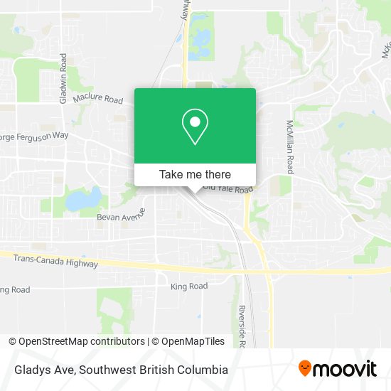 Gladys Ave map