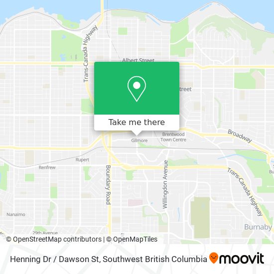 Henning Dr / Dawson St map