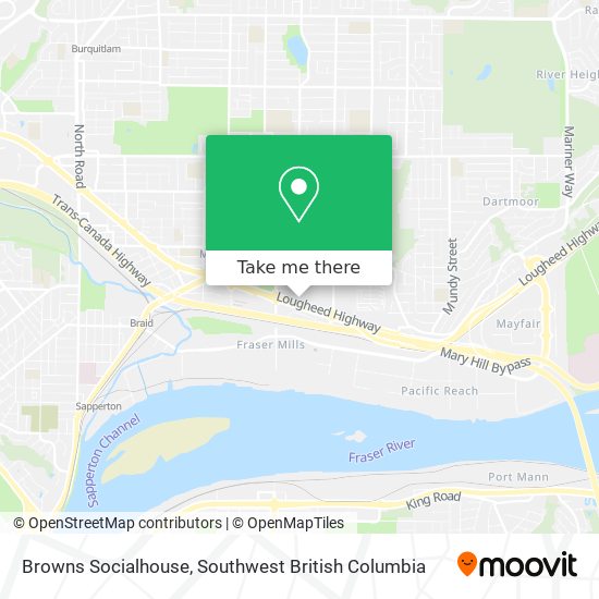 Browns Socialhouse map