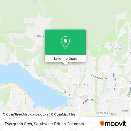 Evergreen Cres map