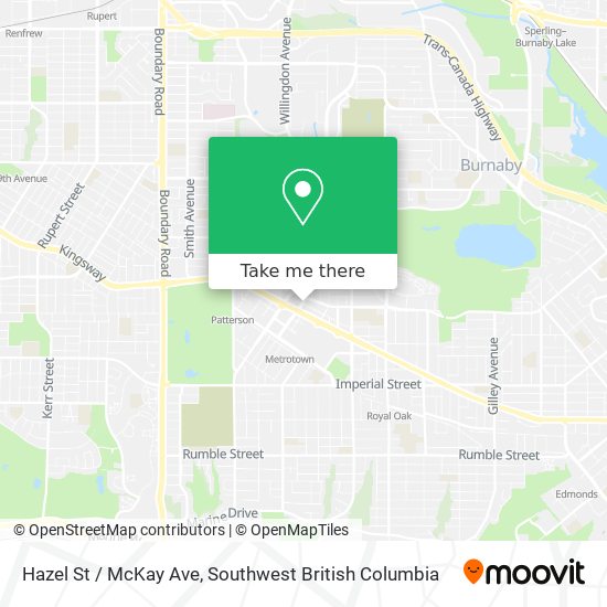 Hazel St / McKay Ave map