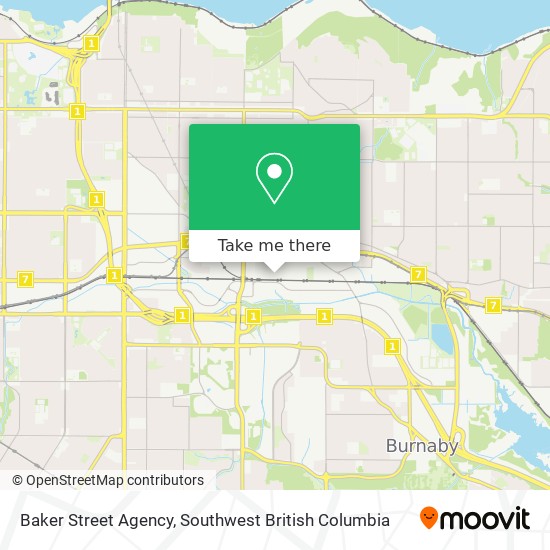 Baker Street Agency map