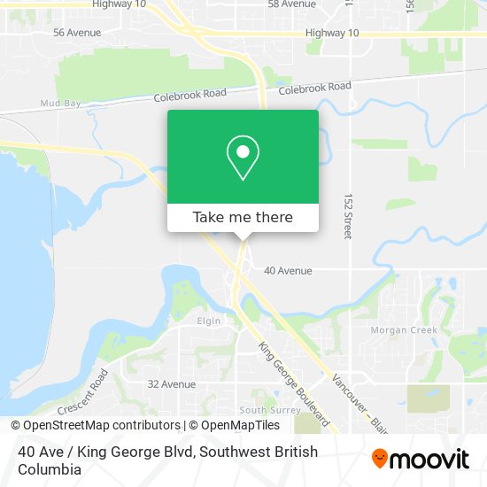 40 Ave / King George Blvd map