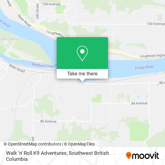 Walk 'n' Roll K9 Adventures map