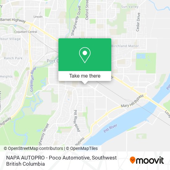 NAPA AUTOPRO - Poco Automotive map