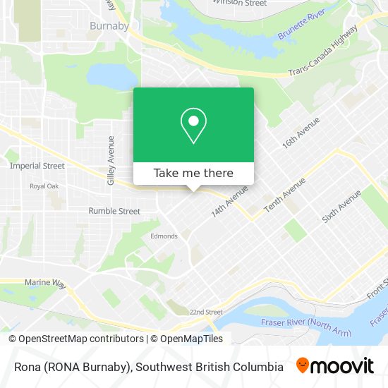 Rona (RONA Burnaby) map