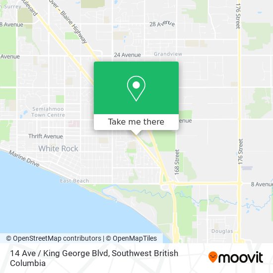 14 Ave / King George Blvd map