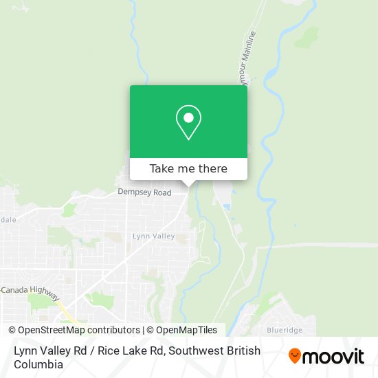 Lynn Valley Rd / Rice Lake Rd map