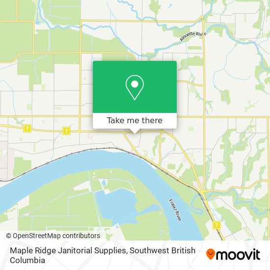 Maple Ridge Janitorial Supplies map