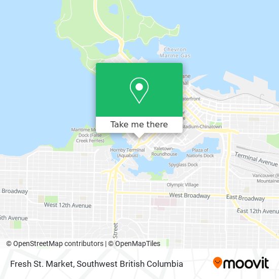 Fresh St. Market map