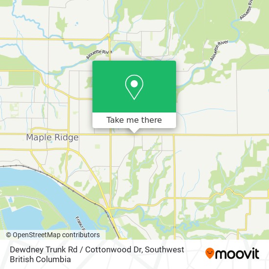Dewdney Trunk Rd / Cottonwood Dr map