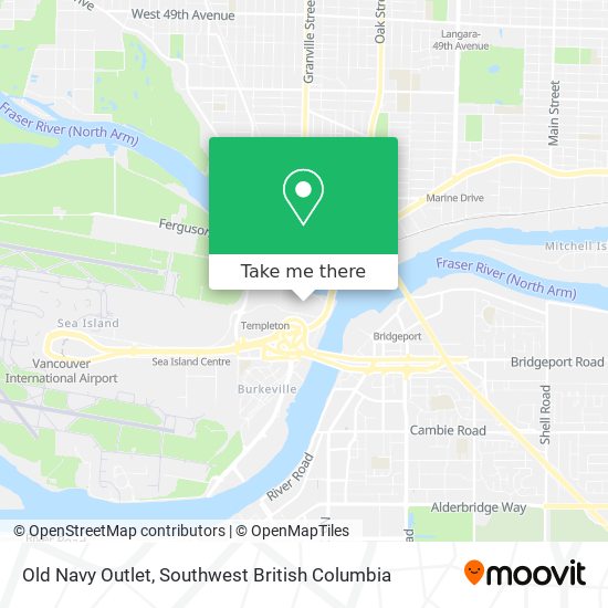 Old Navy Outlet map