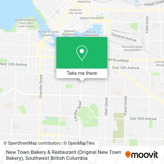 New Town Bakery & Restaurant map