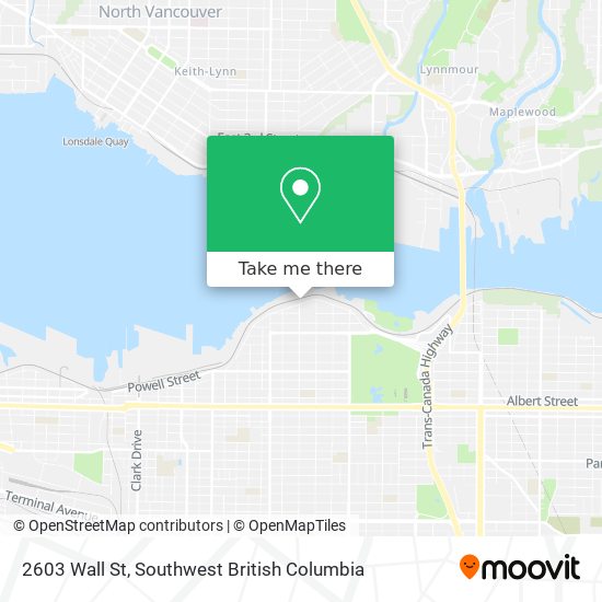 2603 Wall St map