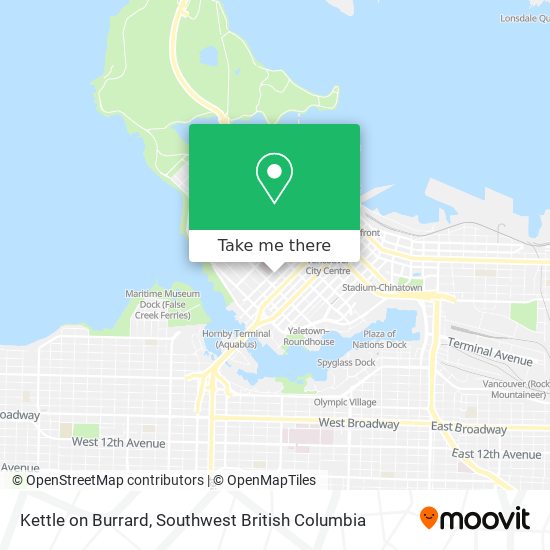 Kettle on Burrard map