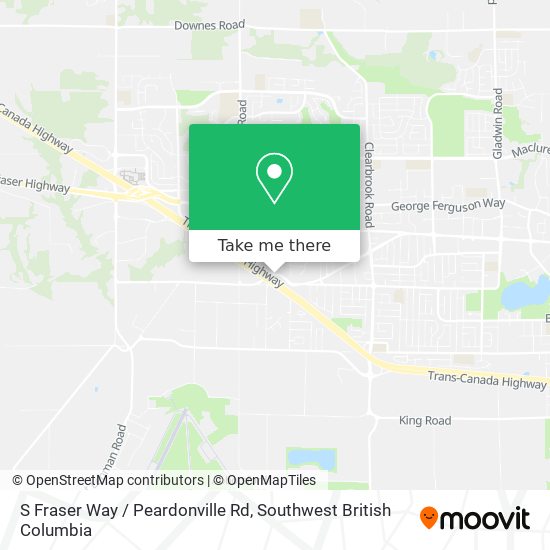 S Fraser Way / Peardonville Rd map