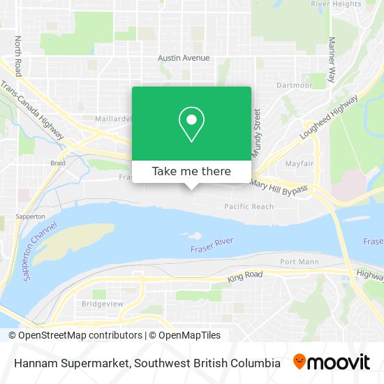 Hannam Supermarket map