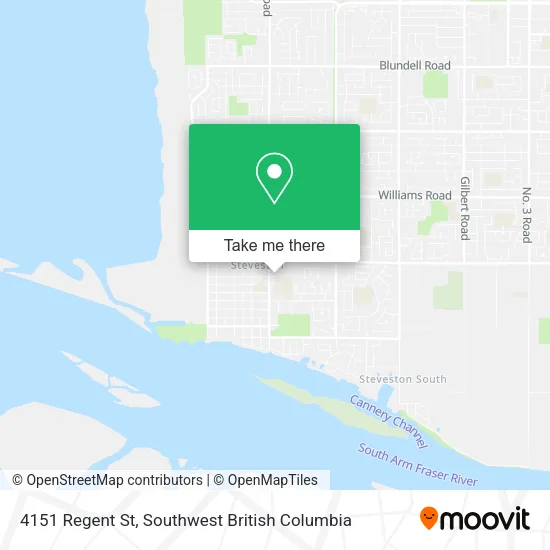 4151 Regent St map