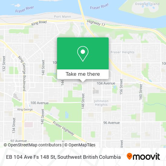 EB 104 Ave Fs 148 St map