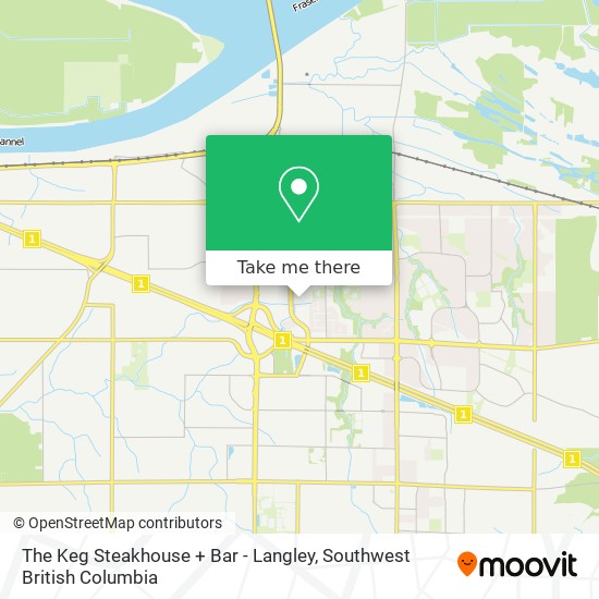 The Keg Steakhouse + Bar - Langley map