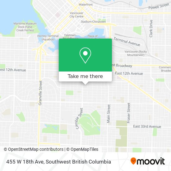 455 W 18th Ave map