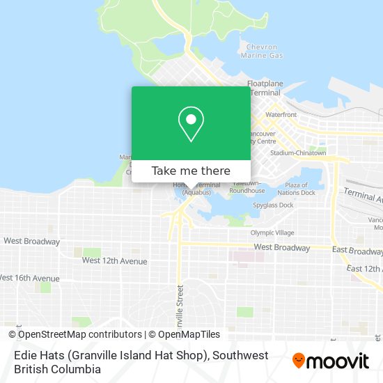 Edie Hats (Granville Island Hat Shop) map