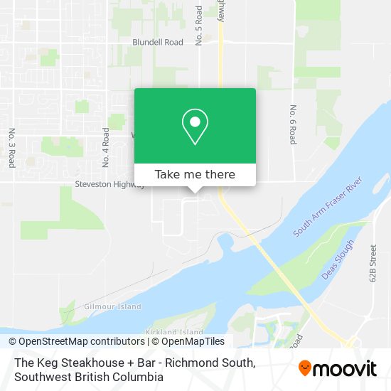 The Keg Steakhouse + Bar - Richmond South map