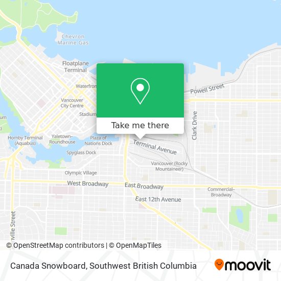 Canada Snowboard map