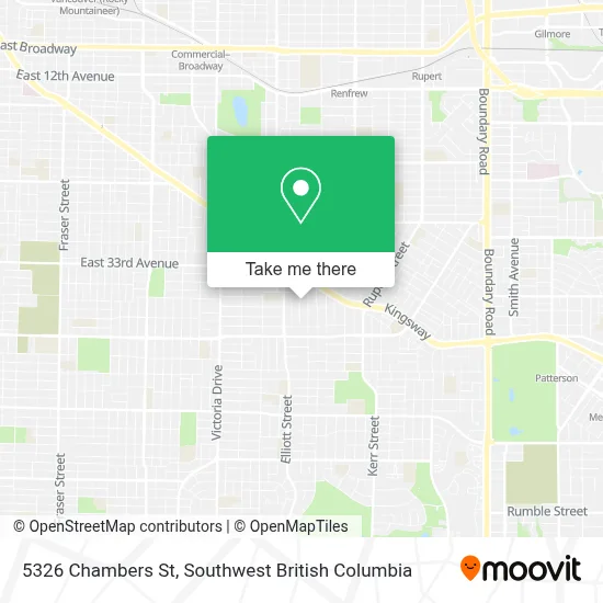 5326 Chambers St map