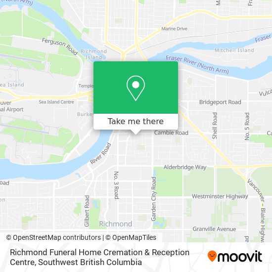 Richmond Funeral Home Cremation & Reception Centre map