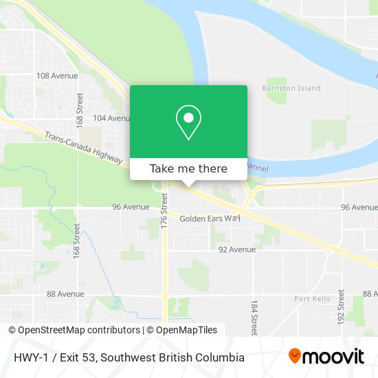 HWY-1 / Exit 53 map
