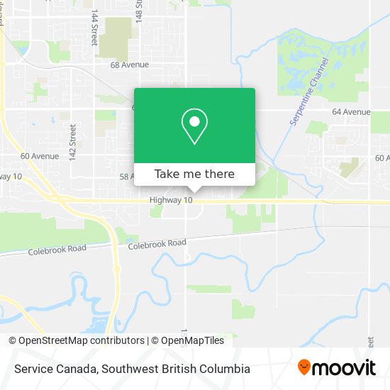 Service Canada map