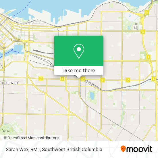 Sarah Wex, RMT map