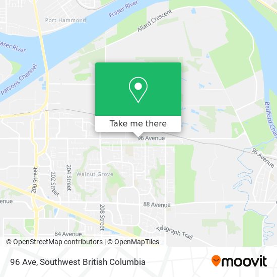 96 Ave map