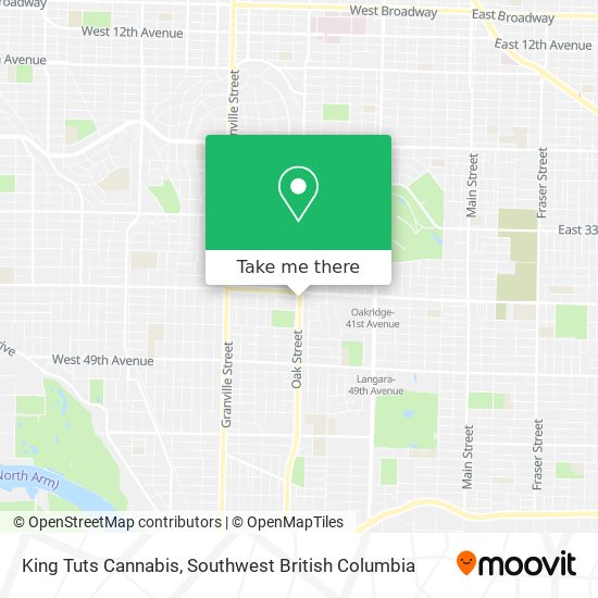 King Tuts Cannabis map