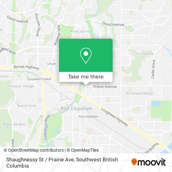 Shaughnessy St / Prairie Ave map