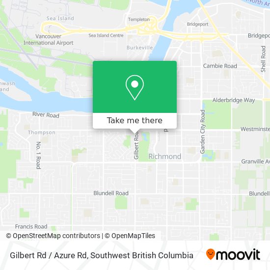 Gilbert Rd / Azure Rd map