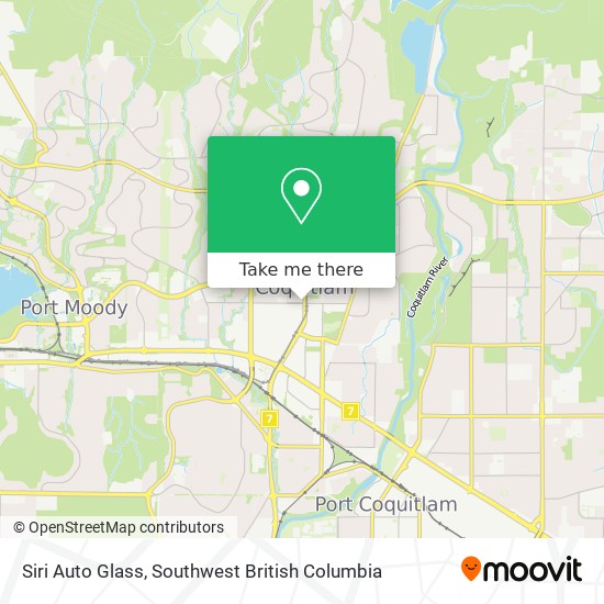 Siri Auto Glass map