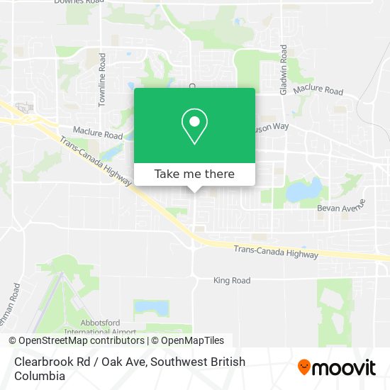 Clearbrook Rd / Oak Ave plan