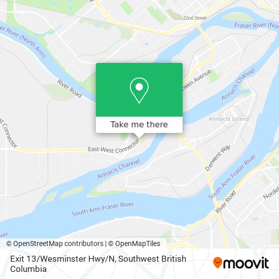 Exit 13/Wesminster Hwy/N map