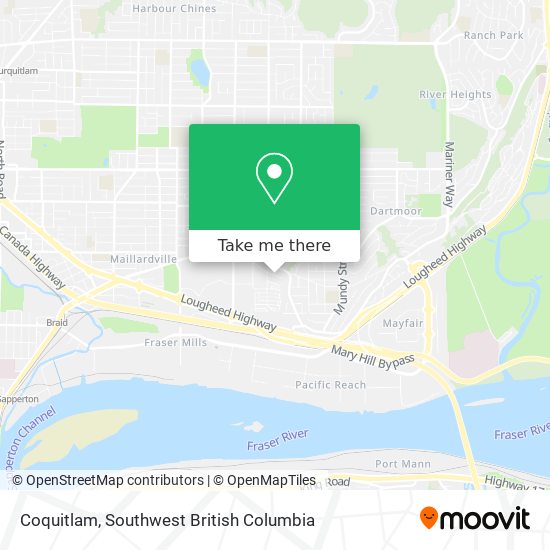 Coquitlam map