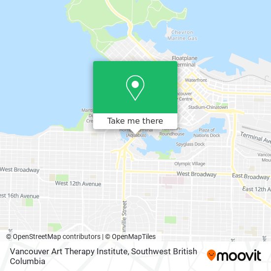 Vancouver Art Therapy Institute map