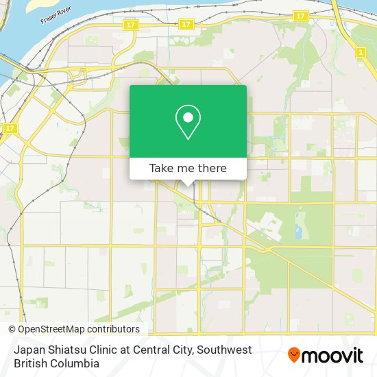 How To Get To Japan Shiatsu Clinic At Central City In Surrey By Metro Or Bus