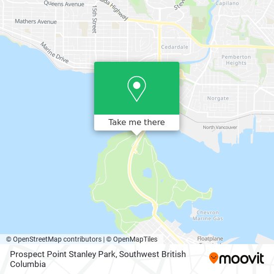 Prospect Point Stanley Park map