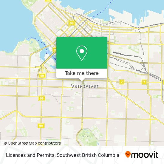 Licences and Permits map