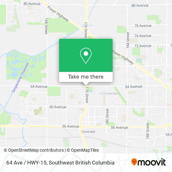 64 Ave / HWY-15 map