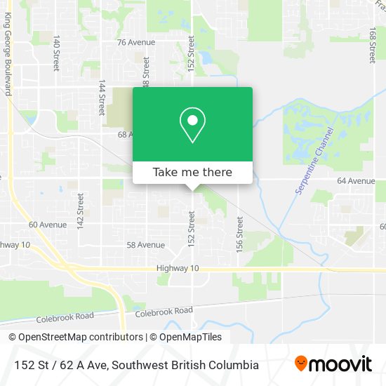 152 St / 62 A Ave map