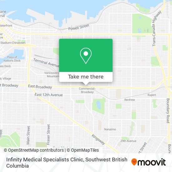 Infinity Medical Specialists Clinic map