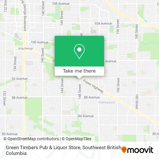 Green Timbers Pub & Liquor Store map