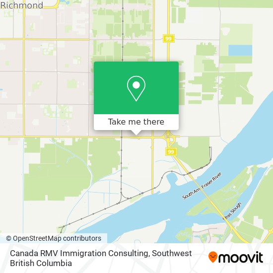 Canada RMV Immigration Consulting map